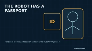 Editorial title artwork for The Robot Has a Passport