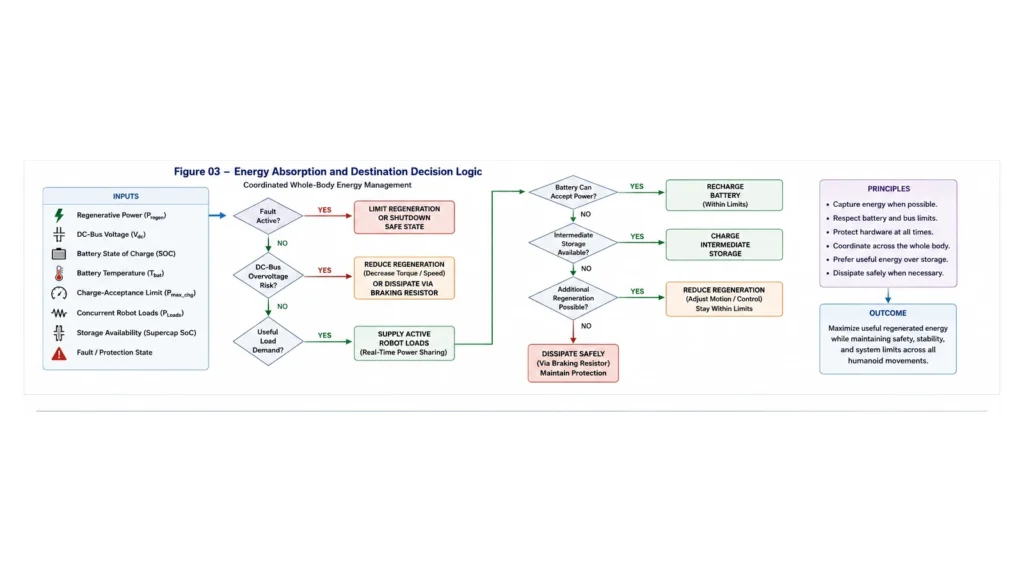 Energy absorption and destination decision logic