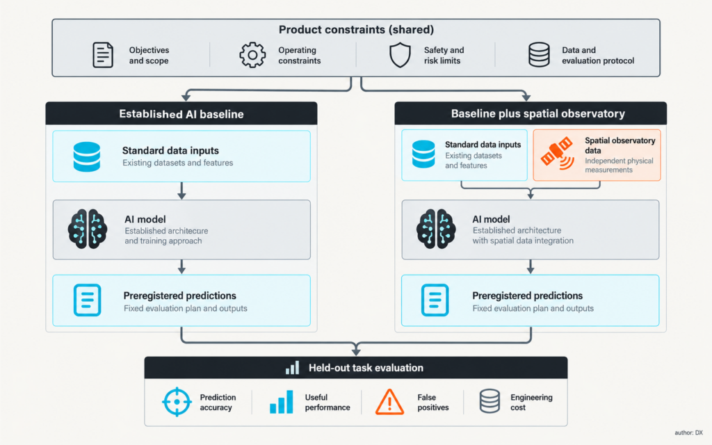 Controlled comparison between baseline and augmented planning