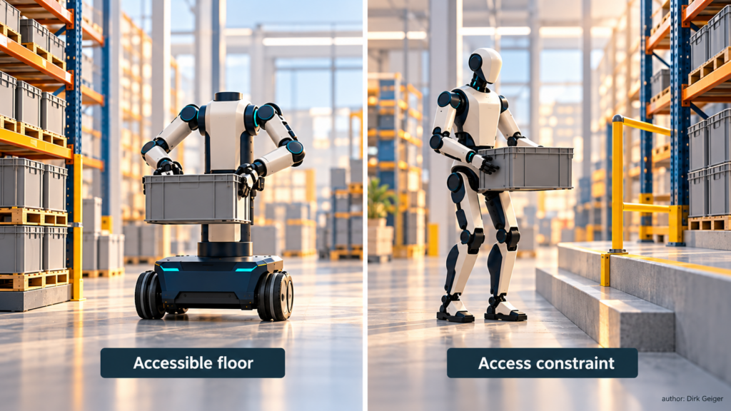 Wheels or legs: match mobility to access